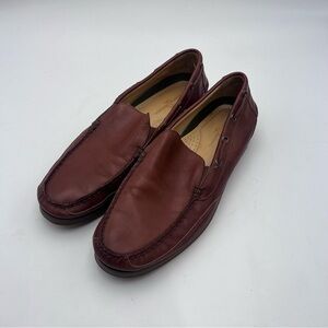 Tommy Bahama Seaport Driver Smooth Tan Leather Driving Loafers Size 13M